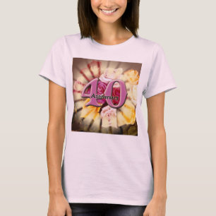 Camiseta Presentes do 40º aniversário de casamento