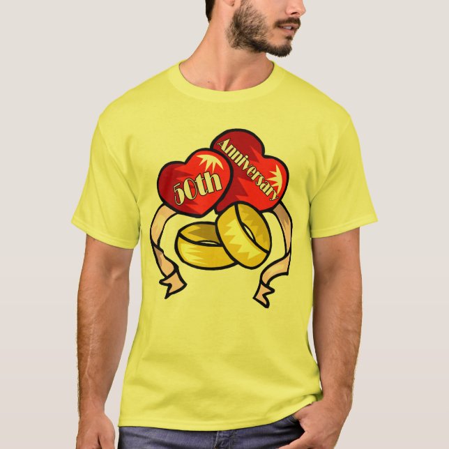 Camiseta Presentes do 50º aniversário de casamento (Frente)