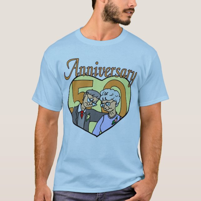 Camiseta Presentes do 50º aniversário de casamento (Frente)