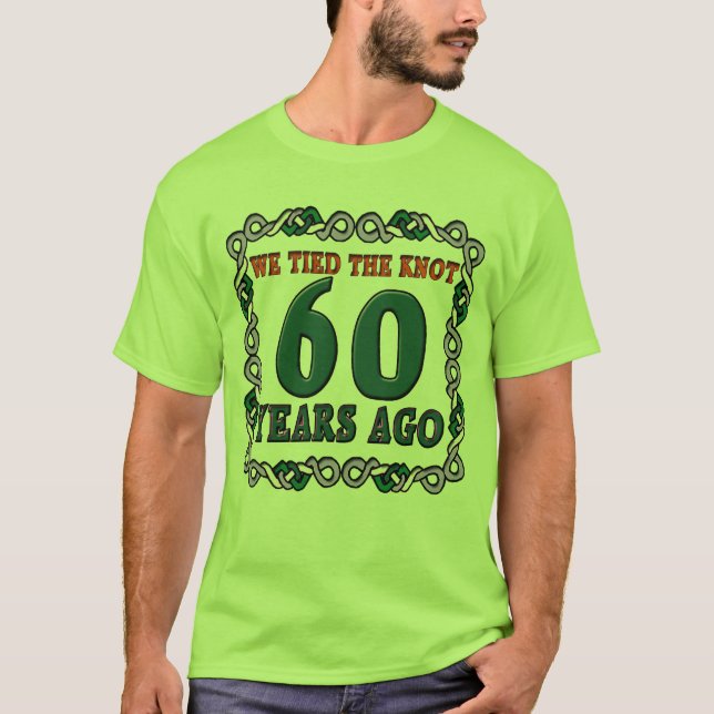 Camiseta Presentes do 60º aniversário de casamento (Frente)