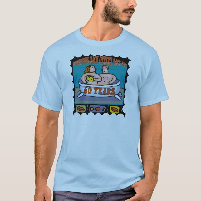 Camiseta Presentes do 60º aniversário de casamento (Frente)