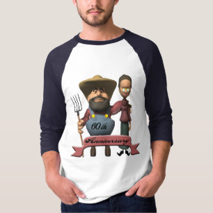 Camiseta Presentes do 60º aniversário de casamento
