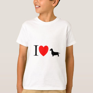 Camiseta Presentes do amante do Dachsund "eu amo Dachsunds