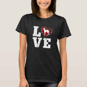 Camiseta Presentes do Amor Catahoula Cachorro Amante Plaid