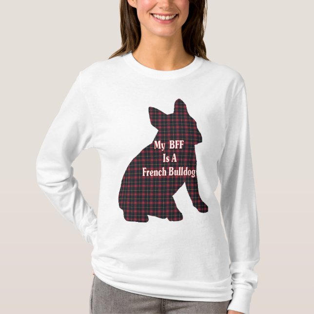 Camiseta Presentes do buldogue francês BFF (Frente)
