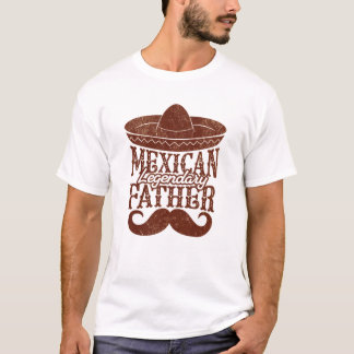 Camiseta Presentes do Dia de os pais lendário mexicano
