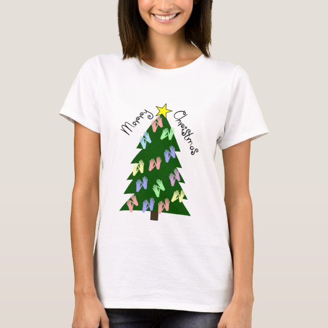 Camiseta Presentes do FELIZ NATAL da terapia da massagem (Frente)