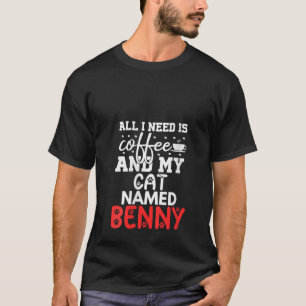 Camiseta Presentes do Gato Feminino Nome Benny Tudo o que P
