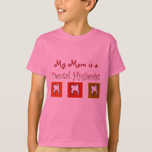 Camiseta Presentes do higienista dental, design de 3 dentes