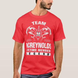 Camiseta Presentes do Membro de Vida do Team MCREYNOLDS