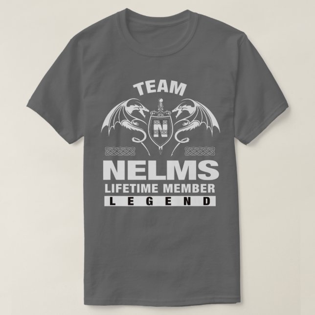Camiseta Presentes do Membro de Vida do Team NELMS (Frente do Design)