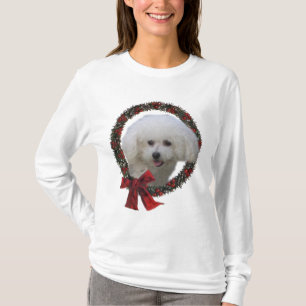 Camiseta Presentes do Natal de Bichon Frise