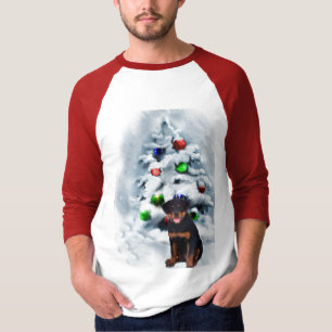 Camiseta Presentes do Natal de Rottweiler