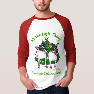Camiseta Presentes do Natal do Fox Terrier do brinquedo