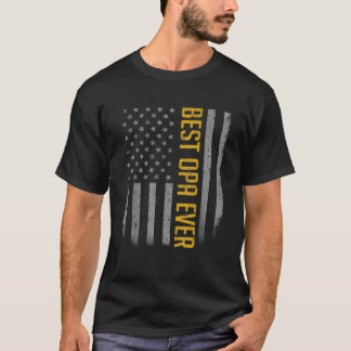 Camiseta Presentes do Pai de Bandeira Americano para o Melh