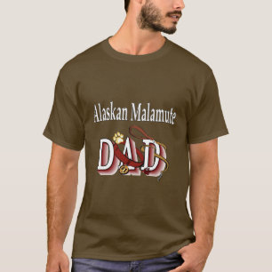 Camiseta Presentes do Pai do Alasca Malamute