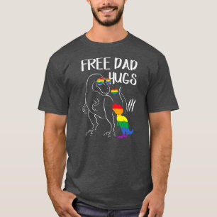 Camiseta Presentes do Pai LGBT do Orgulho LGBT Dinossauro R