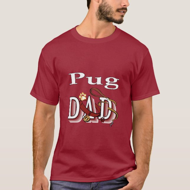Camiseta Presentes do Pai Pug (Frente)