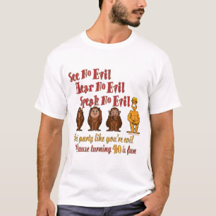 Camiseta Presentes do partido de aniversário de 40 anos