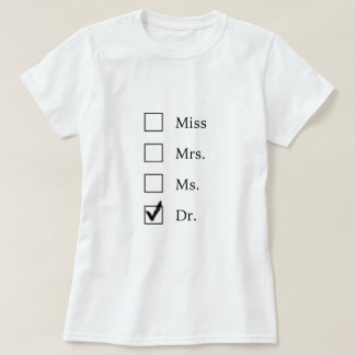 Camiseta Presentes do PhD para mulheres