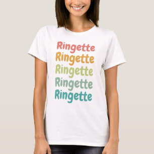 Camiseta Presentes do Retro Ringette Retro Ringette em Cute