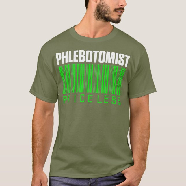 Camiseta Presentes do Técnico Phlebotomist Price Phlebotomy (Frente)
