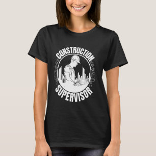 Camiseta Presentes do Trabalhador de Construção do Supervis