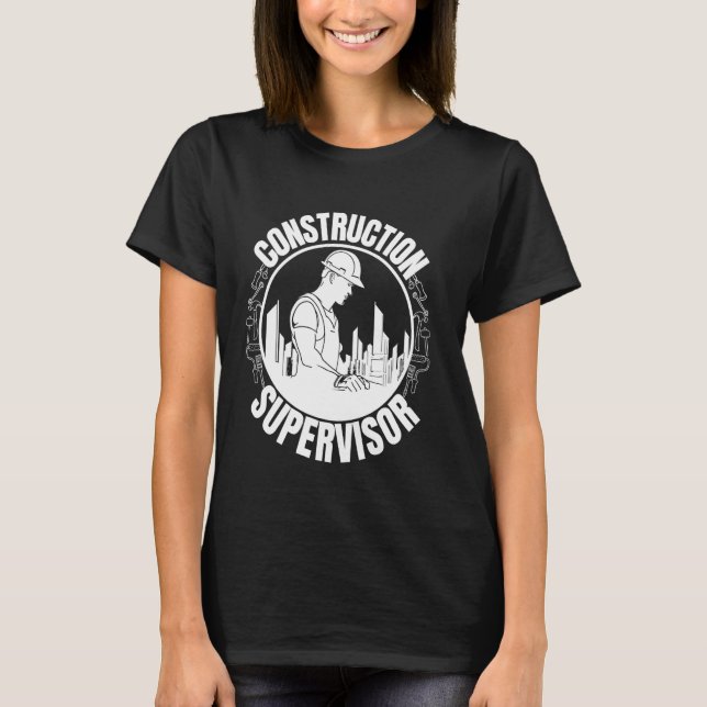 Camiseta Presentes do Trabalhador de Construção do Supervis (Frente)