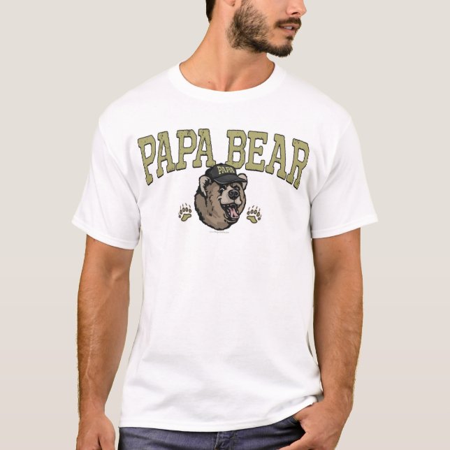 Camiseta Presentes do urso da papá para o pai (Frente)