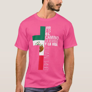 Camiseta Presentes do Versículo da Bíblia Cristã Jesus Espa