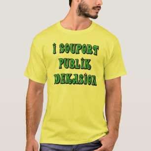 Camiseta Presentes dos t-shirt do ensino público do apoio