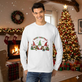 Camiseta Presentes dos Três Gnomos de Natal