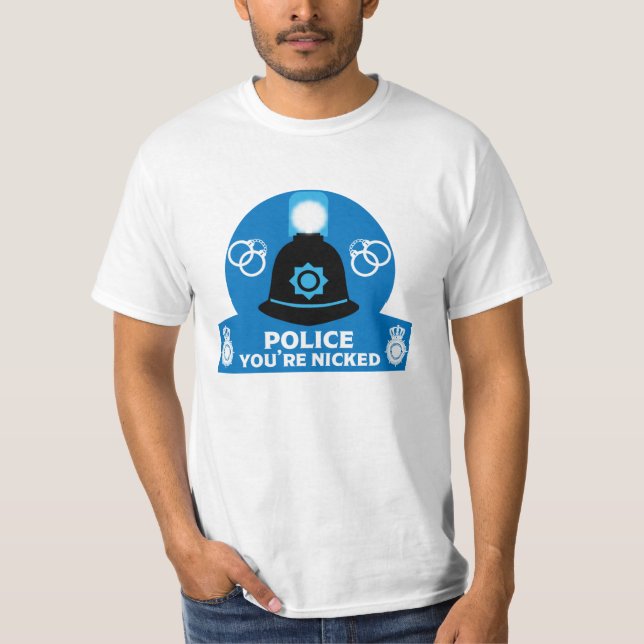 Camiseta Presentes E Acessórios Da Polícia Britânica (Frente)