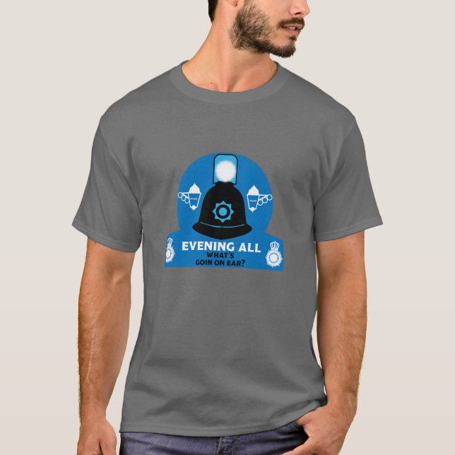 Camiseta Presentes E Acessórios Da Polícia Britânica (Frente)