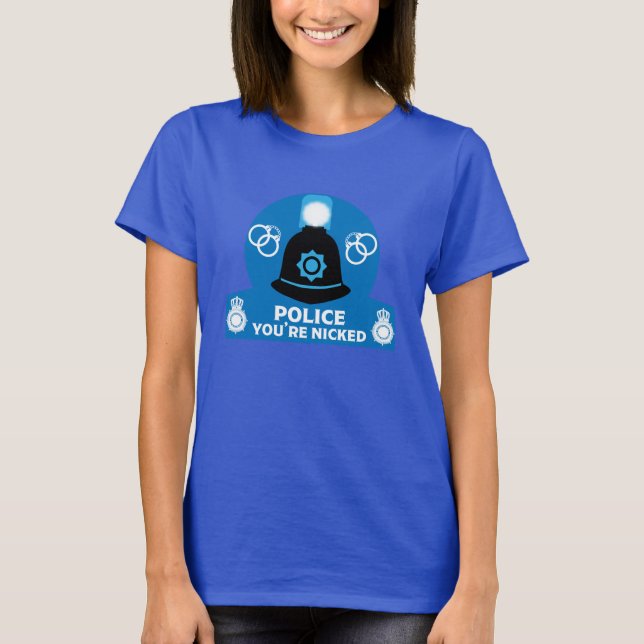 Camiseta Presentes E Acessórios Da Polícia Britânica (Frente)