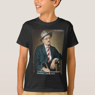 Camiseta Presentes e Cartões com Citação de James Joyce "Er