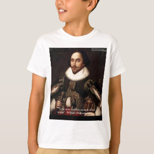 Camiseta Presentes e Cartões com Citação de Shakespeare "Am