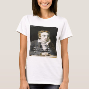 Camiseta Presentes e Cartões de Citação de Amor "Beijos Fre