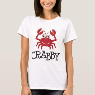 Camiseta presentes e roupa crabby do caranguejo