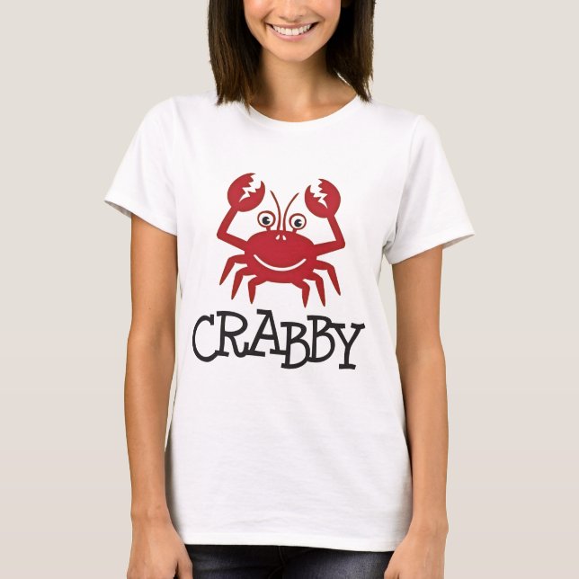 Camiseta presentes e roupa crabby do caranguejo (Frente)