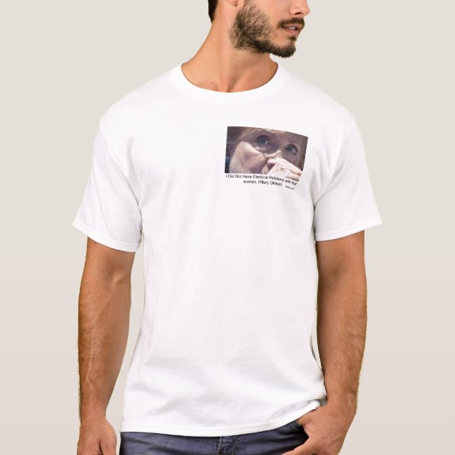 Camiseta Presentes e roupa de Anti-Hillary Clinton 2016 (Frente)