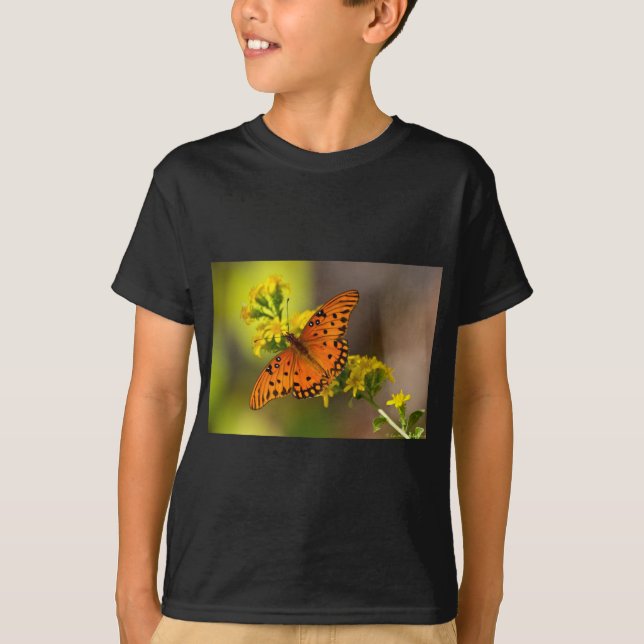 Camiseta Presentes e Roupas da Borboleta Fritillary Gulf (Frente)