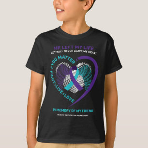 Camiseta Presentes Em Memória Da Minha Amiga Prevenção Ao S