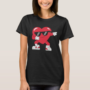 Camiseta Presentes Engraçados Coração Dabbing Dia dos Namor