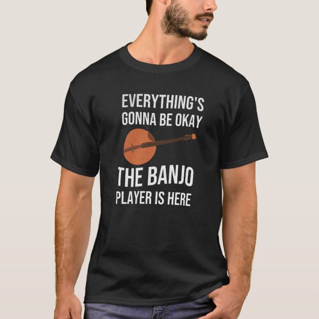 Camiseta Presentes engraçados do jogador do Banjo| Ventilad (Frente)