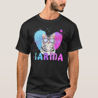 Camiseta Presentes engraçados em forma de coração de gato p