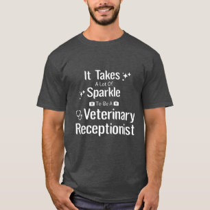 Camiseta Presentes engraçados para recepcionista veterinári