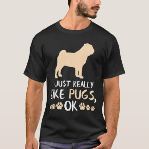 Camiseta Presentes Engraçados Pug Presentes de Mãe Pug Aman