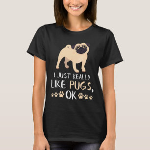 Camiseta Presentes Engraçados Pug Presentes de Mãe Pug Aman