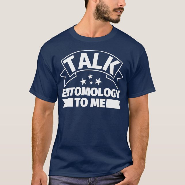 Camiseta Presentes Entomológicos Engraçados - Fale com Ento (Frente)